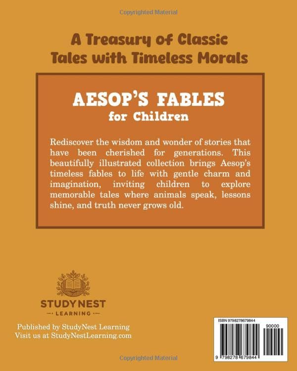 Aesop's Fables for Children: Classic Fables of Wisdom and Moral Lessons for Young Readers
