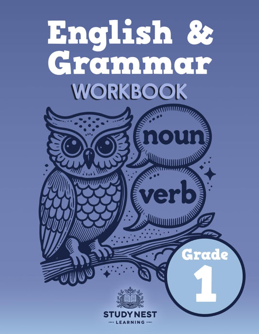 English & Grammar Workbook - Grade 1: A Fun and Effective Workbook for Building Strong Grammar and Writing Skills